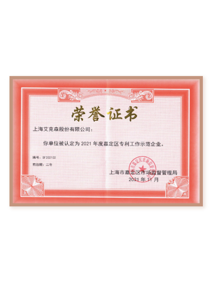 嘉定區專利工作示范企業